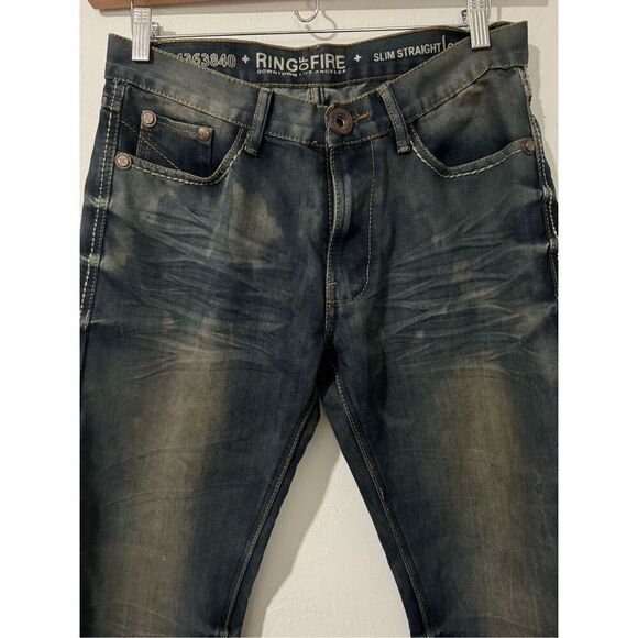 Ring of Fire slim straight Gage st jeans 32x34 - Picture 10 of 10